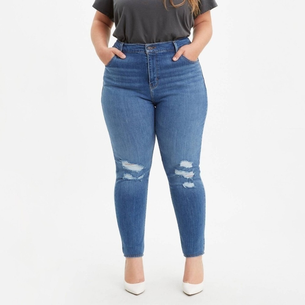 Levi Strauss Gold Label Totally Shaping Skinny Jeans Size 22 Short Tommy Control